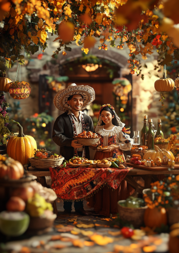 A Mexican Thanksgiving Celebration Captured in High Resolution