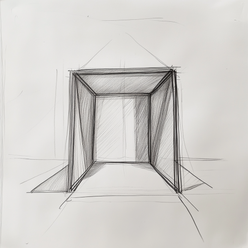 A Minimalist Rem Koolhaas Star Gazing Shelter Sketch