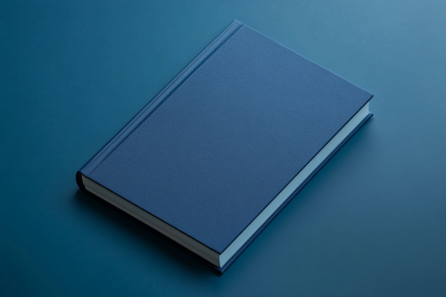 A Modern Blue Book Cover Design
