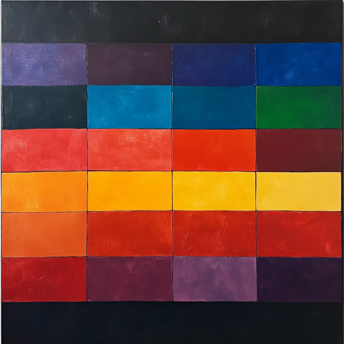 A Modern Square Flag Celebrating Friendship and Community