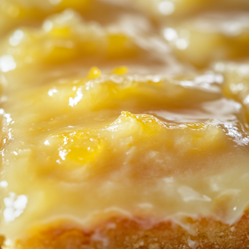 A Moist Lemon Cake with Glaze