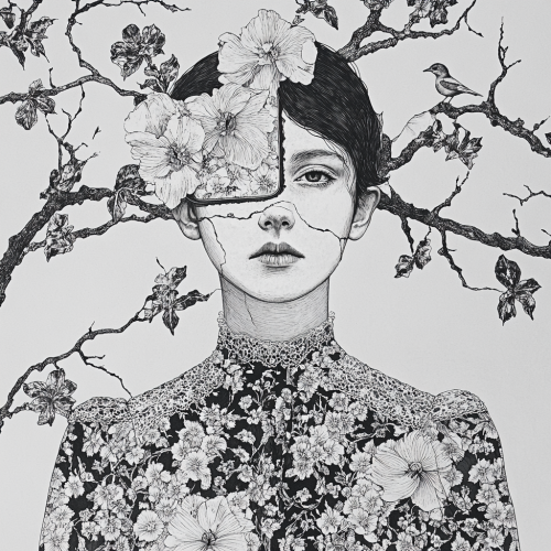 A Mysterious Victorian Portrait of Melancholy Beauty