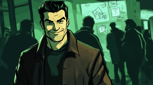 A Predator's Cunning Stalk: Observing His Next Prey.