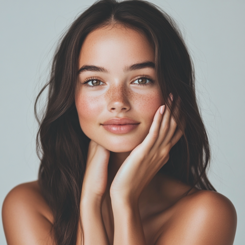 A Pretty Young Girl with Natural Beauty A Pretty Young Girl with Natural Beauty