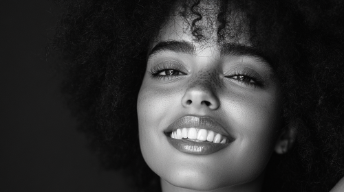 A Proud Brazilian Girl: Black and White Portrait
