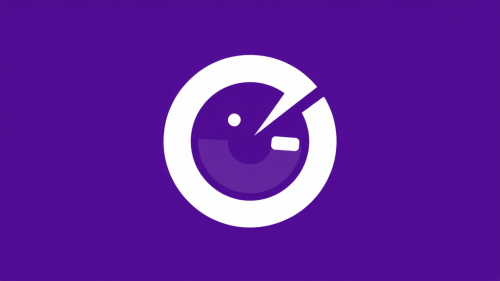 A Purple Logo of Large Slit Pupil Eye