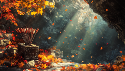 A Quiver and Leaves in a Colorful Cave