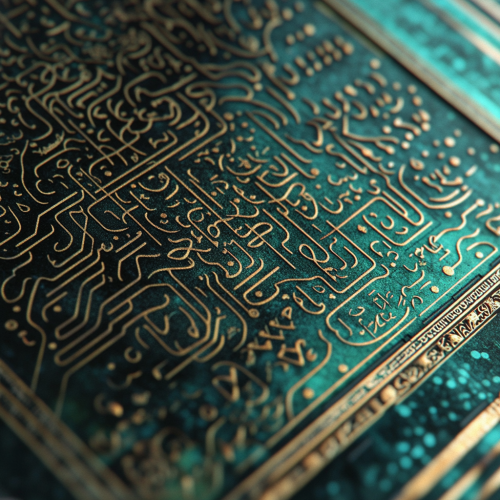 A Quran page merging spirituality with technology