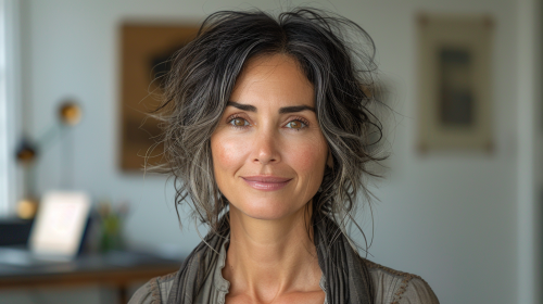 A Realistic Image of Chilean Female Consultant