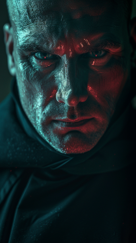 A Realistic Image of Martin Luther with Devilish Face