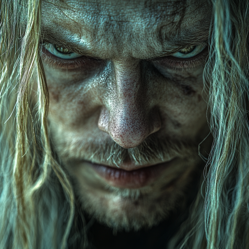 A Realistic Image of a Bad Villain Man