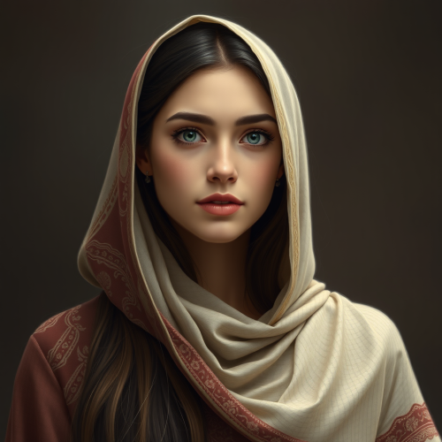 A Realistic Portrait of an Iranian Girl