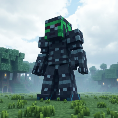 A Realistic Titan Minecraft Creeper