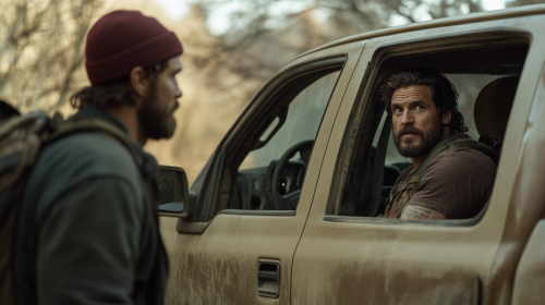 A Serious Conversation By Beige Ford Pickup