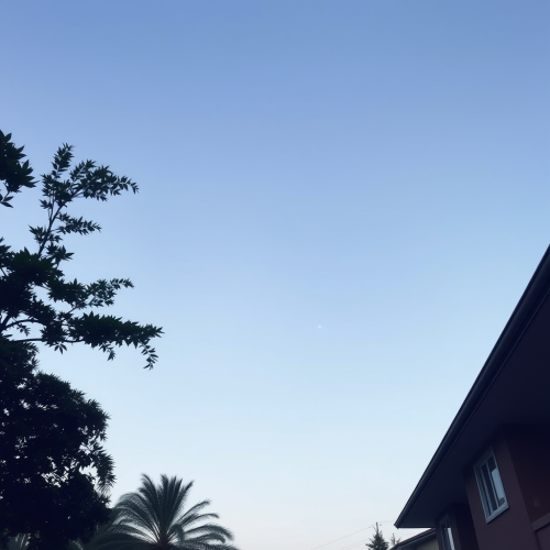 A Sky Filled with Light Blue Wonders