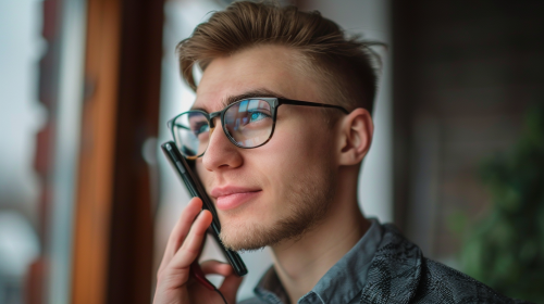 A Smartly Dressed Person Making a Phone Call