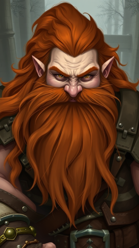 A Smiling Male Dwarf with Auburn Hair and Armour