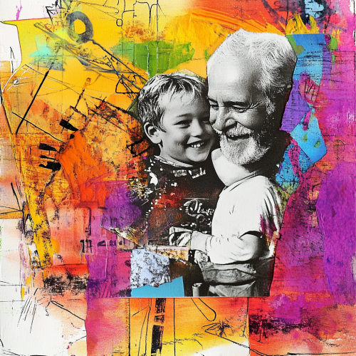 A Special Father's Day Card with Bright Colors