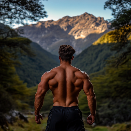 A Strong Chilean Man in Nature