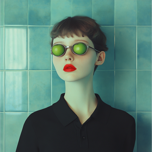 A Surrealistic Giorgio de Chirico-inspired Anime Portrait A Surrealistic Giorgio de Chirico-inspired Anime Portrait