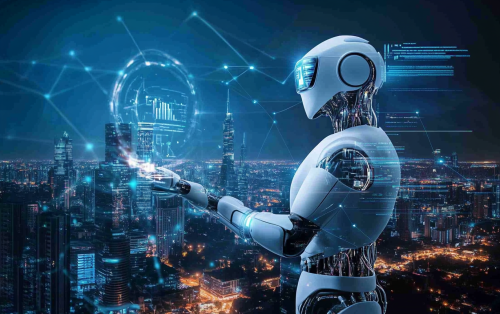 A Thrilling City of Tomorrow with Robots