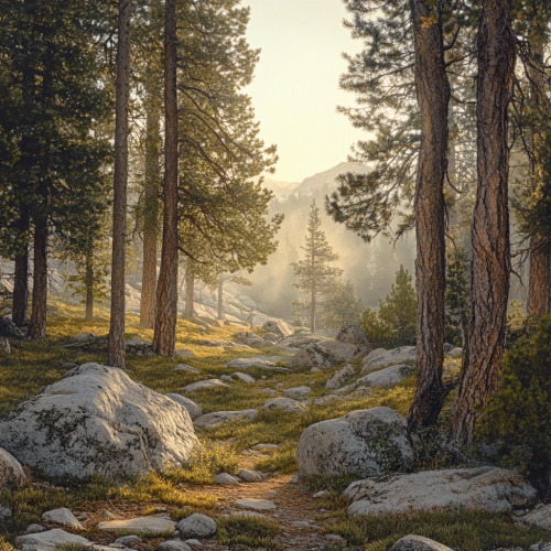 A Tranquil Morning in the Forest