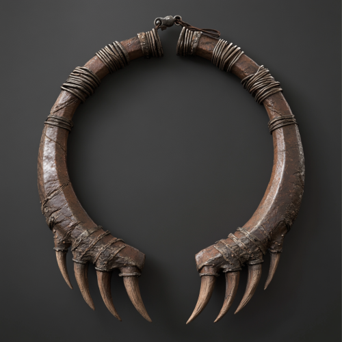 A Tribal Warchief's Necklace with Cat Claws