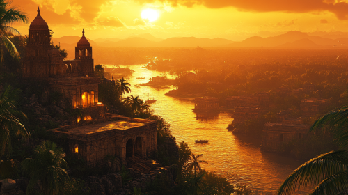 A Vibrant Evening in Nigeria's Lagos Skyline