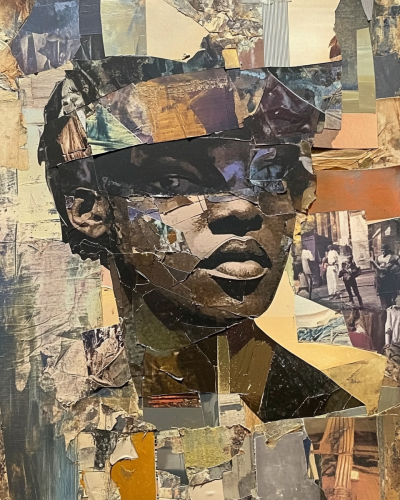 A Vintage Collage Painting with Deep Emotion A Vintage Collage Painting with Deep Emotion