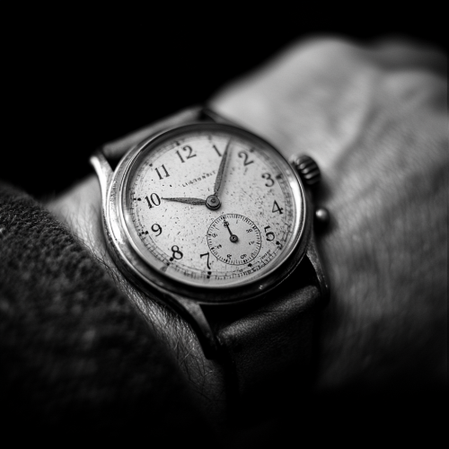 A Watch On Wrist With Ticking Seconds