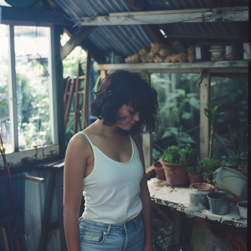 A Woman in a Garden Shed in 1979