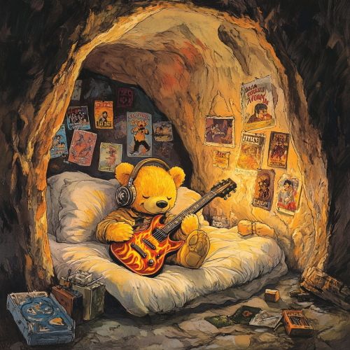 A Young Bear's Rock Star Dream