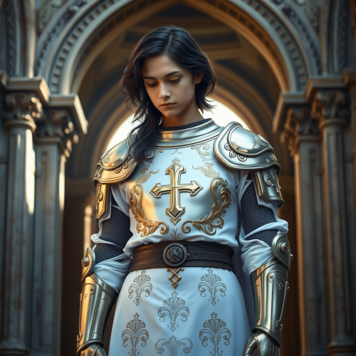 A Young Knight in Quiet Contemplation