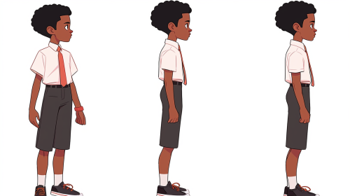 A Young Man in Afrocentric Attire - Vector Style