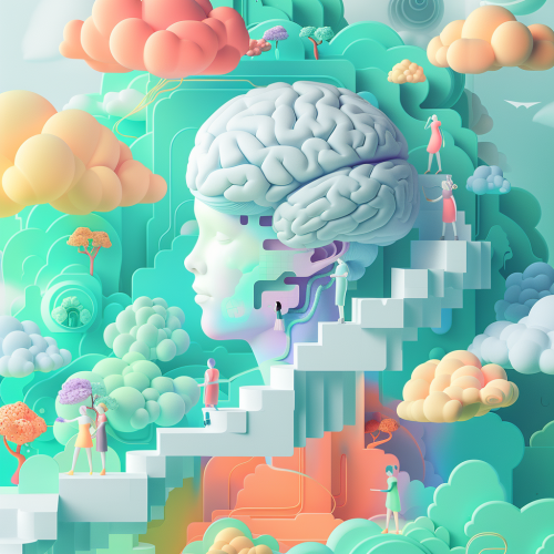 A banner showing teamwork, math, and empathy