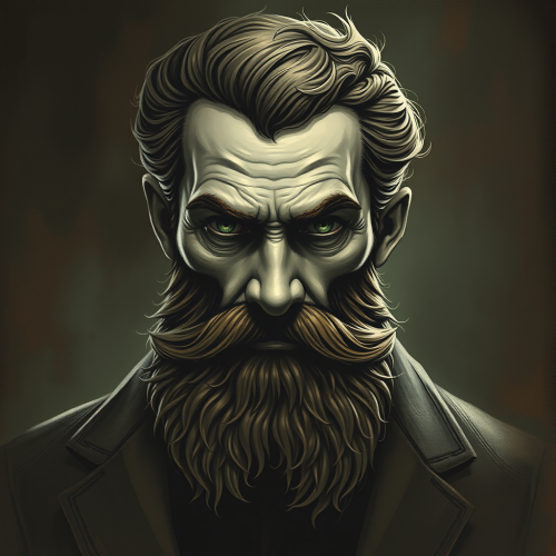 A bearded detective from the 1920s investigates.