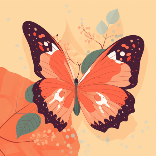 A beautiful butterfly with wing like flower petals