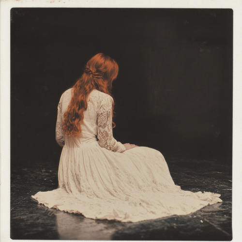 A beautiful woman in a white gown