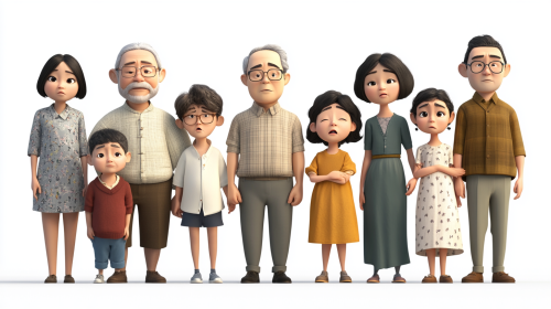 A blend of Chinese and Malaysian families at in grief and anger.