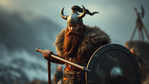 A brown Viking warrior.