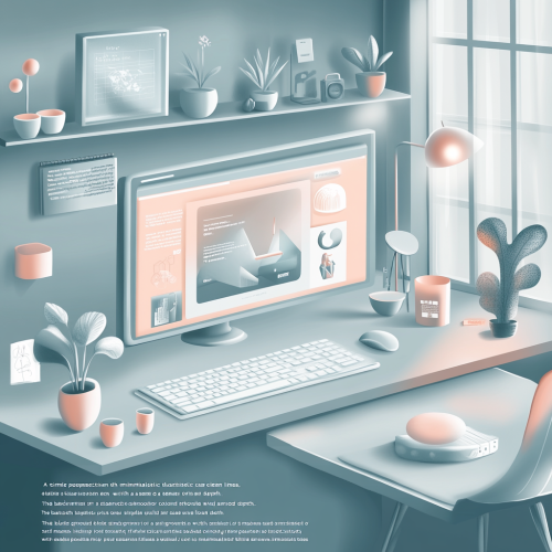 A calm illustration of nature with soft colors