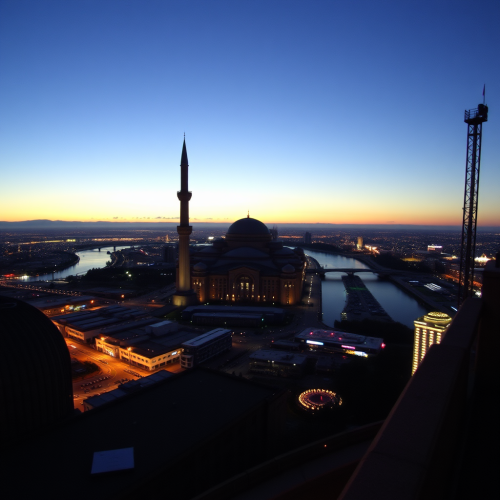 A colorful abstract painting with numbers and shapes.