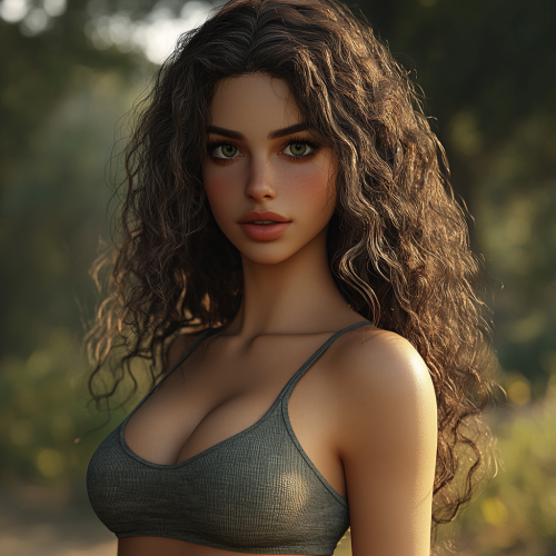 A confident Persian woman exuding strength and elegance