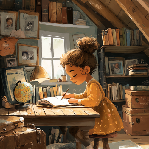 A content Black child captures family history pride