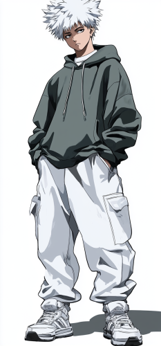 A cool hero with Chakra Energy and HipHop style.