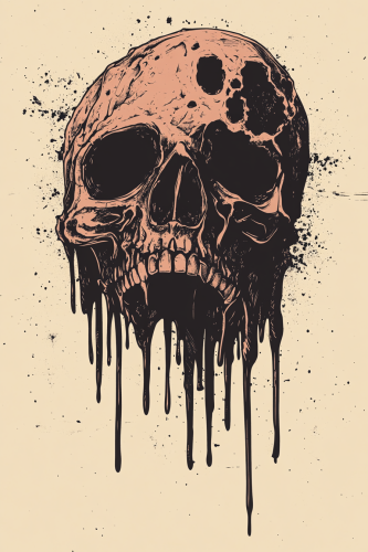 A dirty, old ice cream on t-shirt graphic