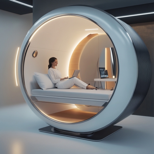A futuristic cylindrical living module for small apartments A futuristic cylindrical living module for small apartments