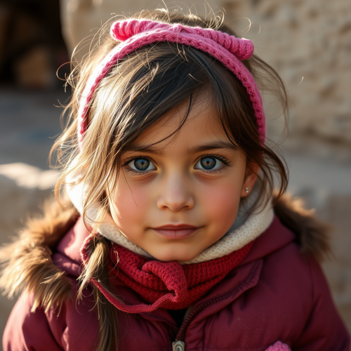 A girl standing in a vibrant sunflower field.