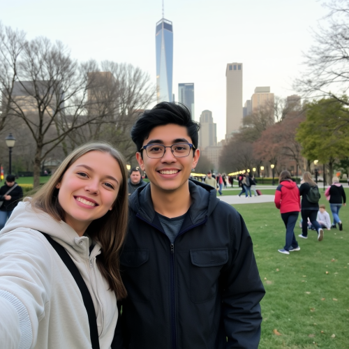 A happy child at the park.