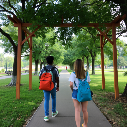 A happy dog playing in the park.